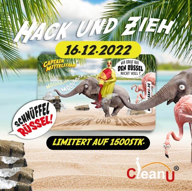 Hack und Ziehkarte 2022 von CleanU